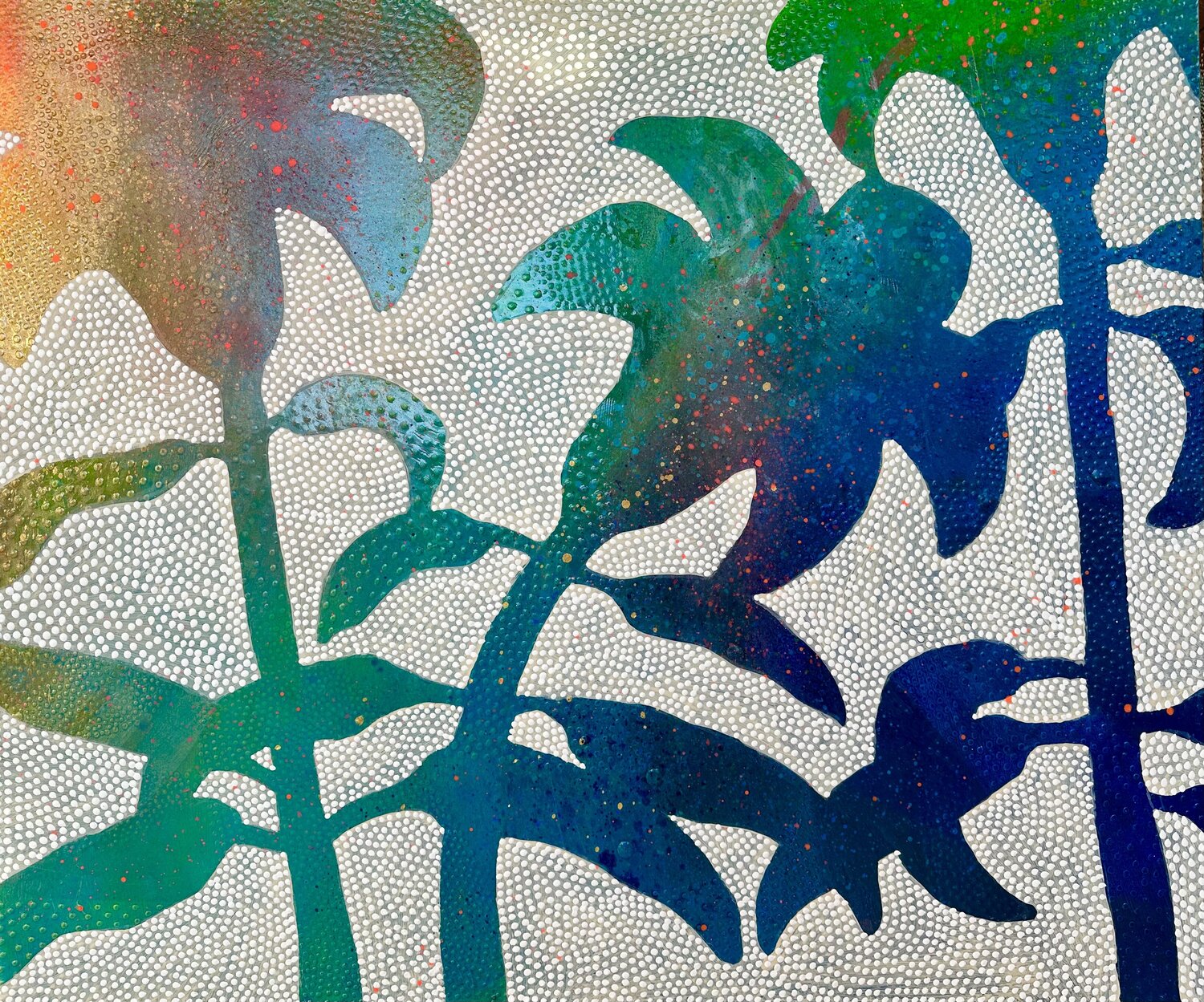 Lilies SAN STARLING Original painting for sale