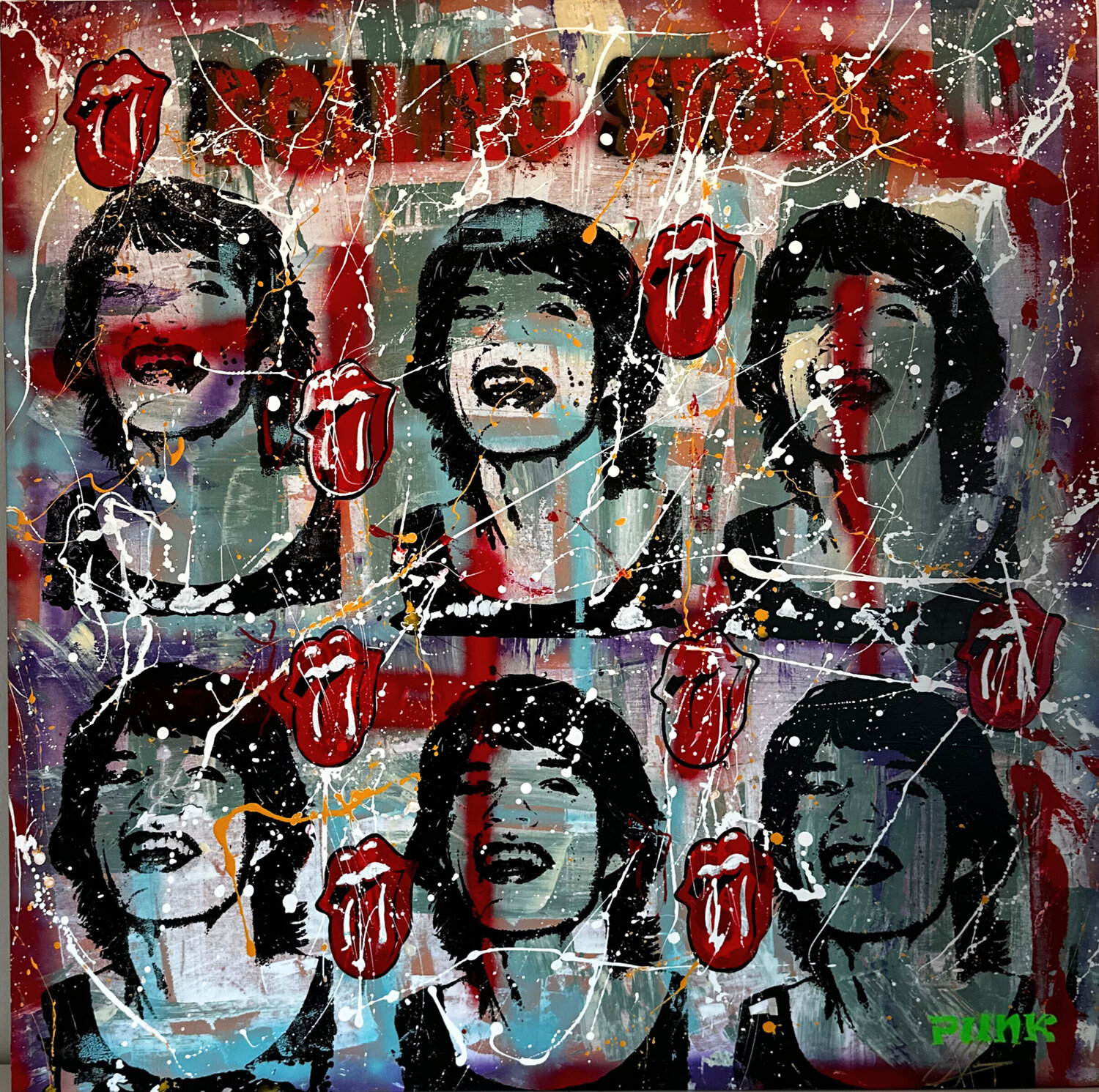 Rolling Stones Sebastià Farré Monné Original painting for sale