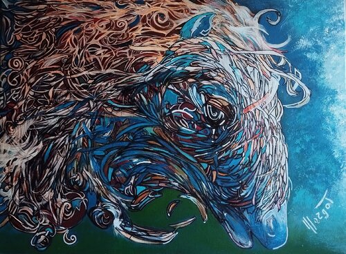 "SPIRITO SELVAGGIO"-Wild Spirit by MARGHERITA BELLIPANNI (Margot), Painting for Sale on Select