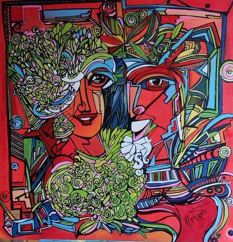 GIOCO D'AMORE- (Love game) Tra natura e passione by MARGHERITA BELLIPANNI (Margot), Painting for Sale on Select
