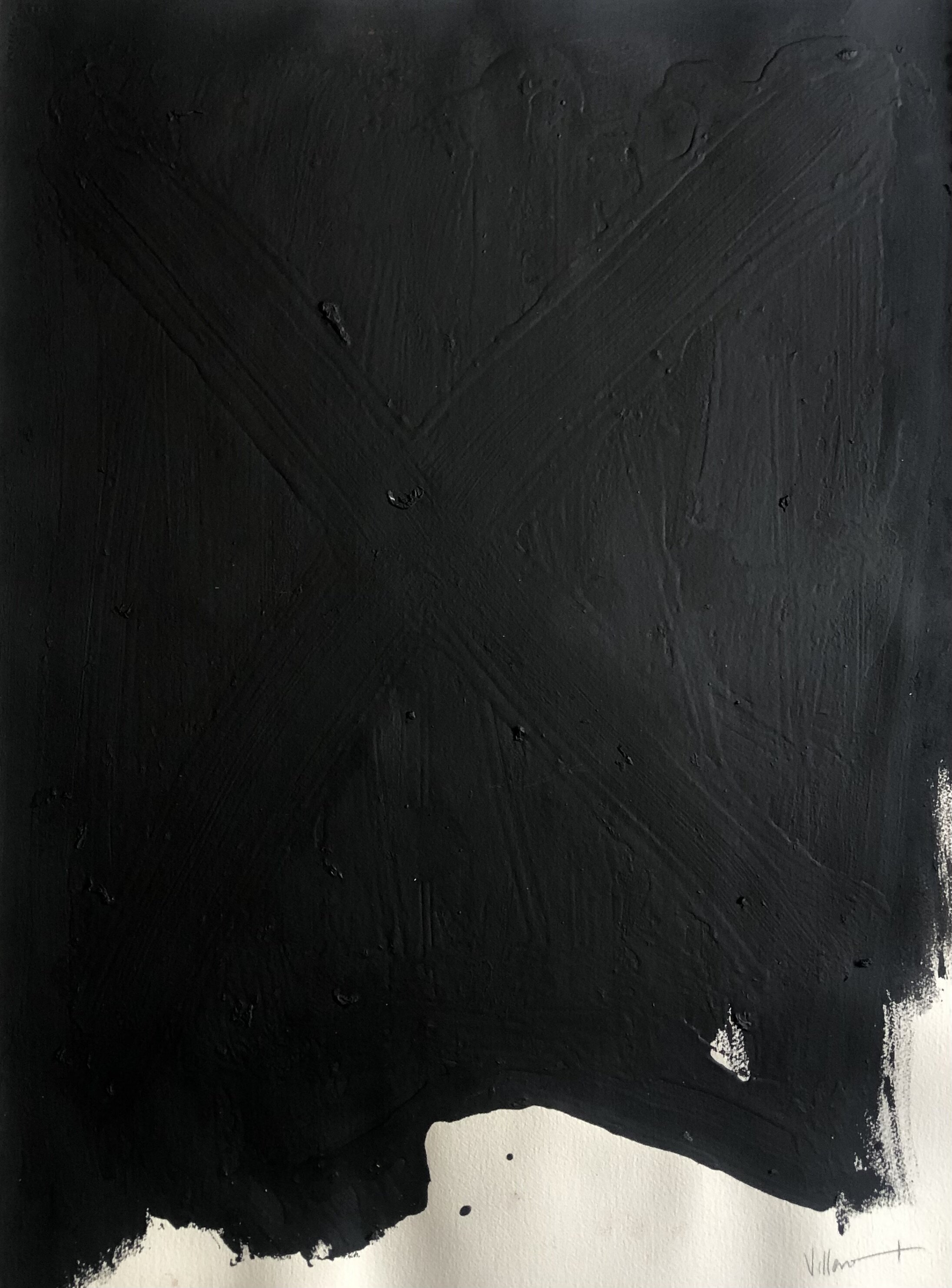 Pintura Negre amb Ics al Centre