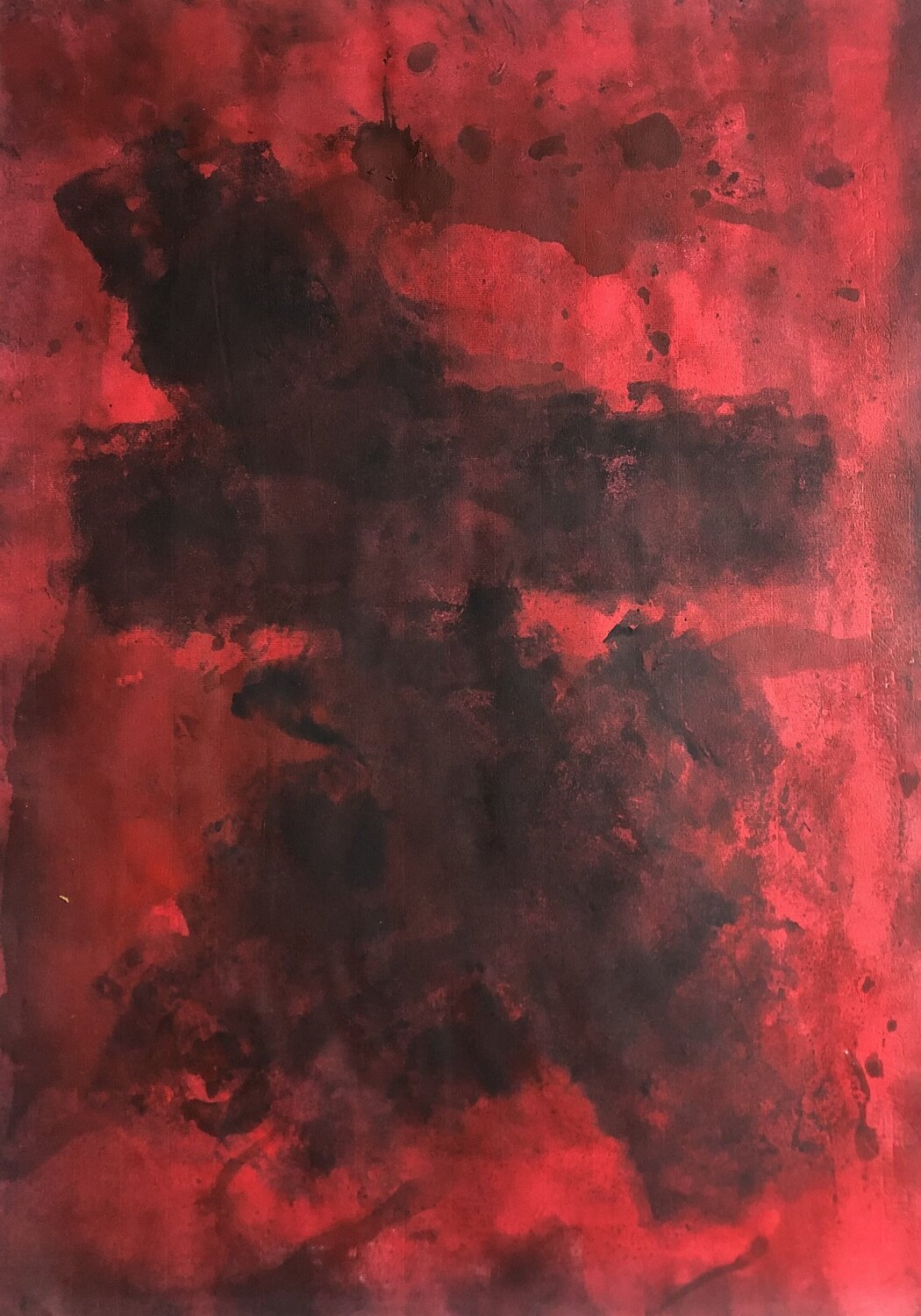 Roig i Negre #1 Carlos Villena Original painting for sale