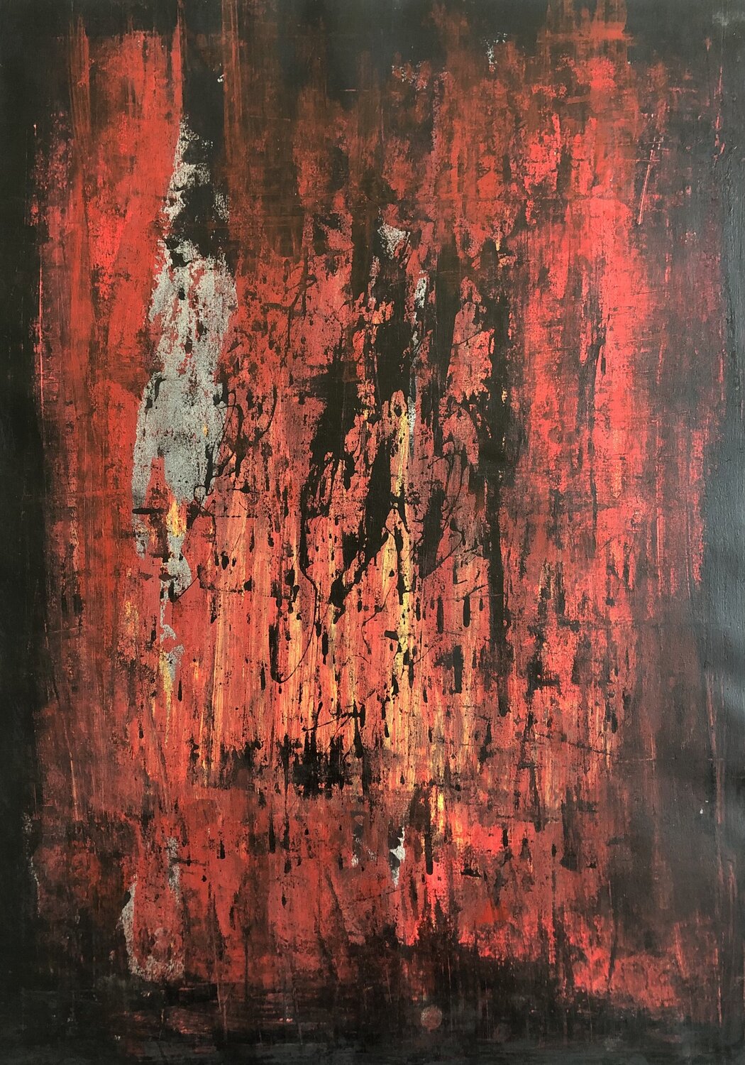 Abstracte #9 Carlos Villena Original painting for sale