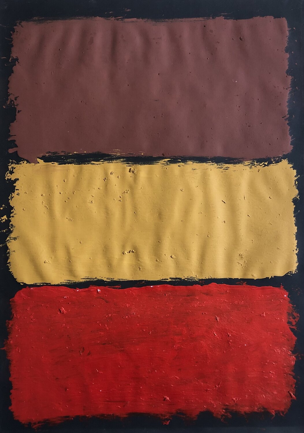 Fons Negre amb Tres Franges Carlos Villena Original painting for sale