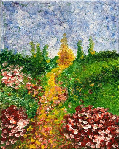 Sentiero Aureo by Valeria Pianese, Painting for Sale on Select