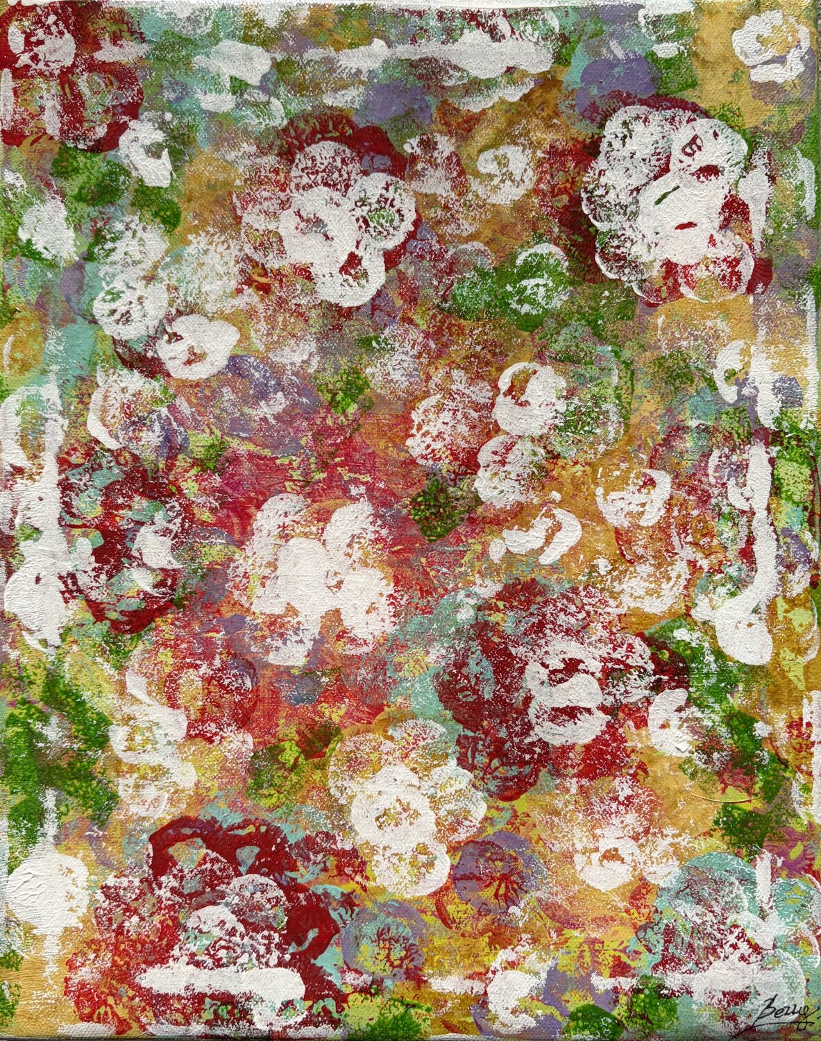 Modulo Floreale: Diurno Valeria Pianese Original painting for sale