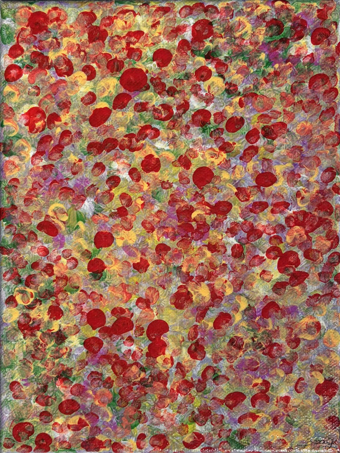 Esuberanza Vermiglia Valeria Pianese Original painting for sale