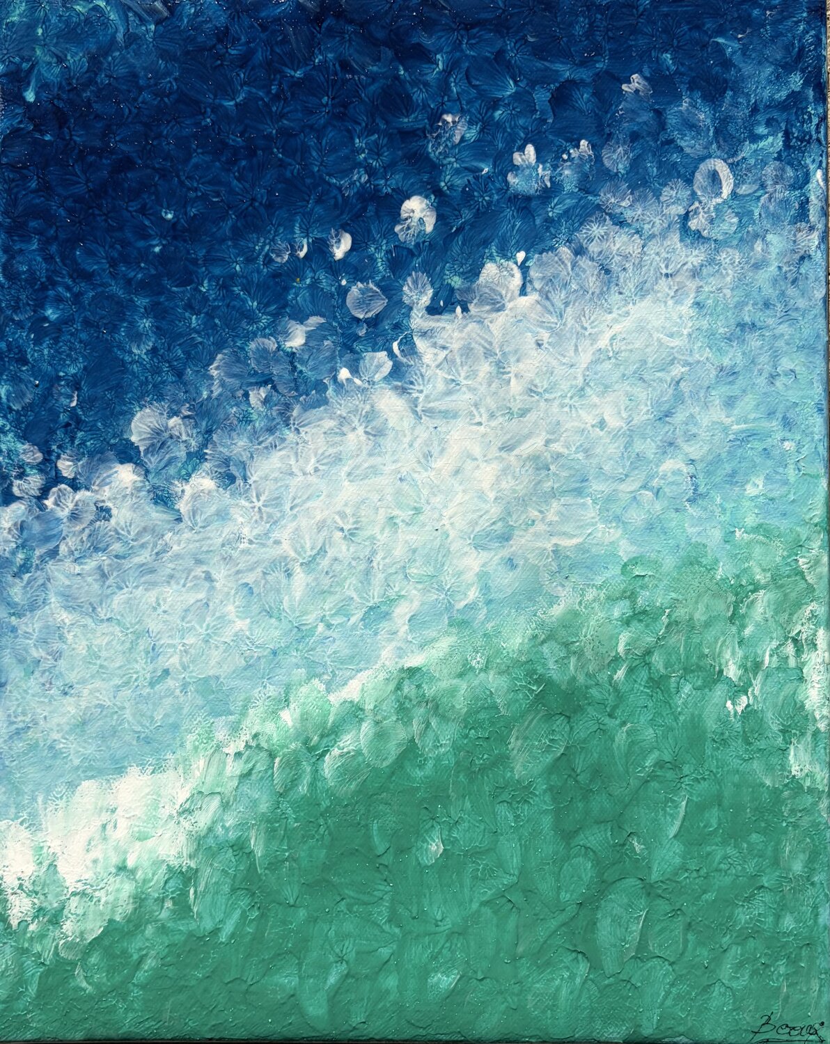 Frammenti d’Oceano Valeria Pianese Original painting for sale