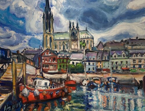 Cobh's Holy Ground - Ireland by Heiner Handschin, Painting for Sale on Select
