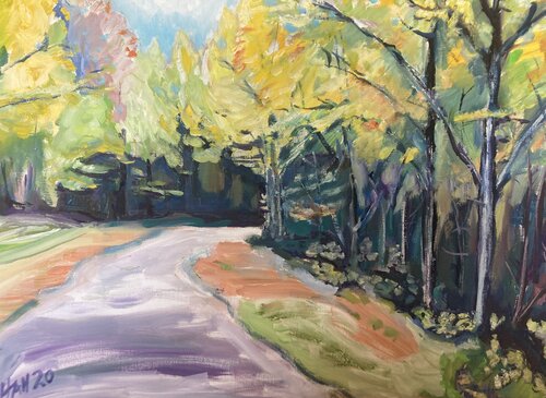 Indian Summer in Savigny by Heiner Handschin, Painting for Sale on Select