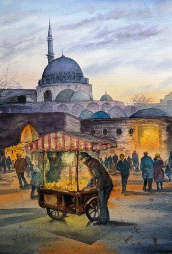 Cold but warm by Fatemeh Kazemeyni, Painting for Sale on Select