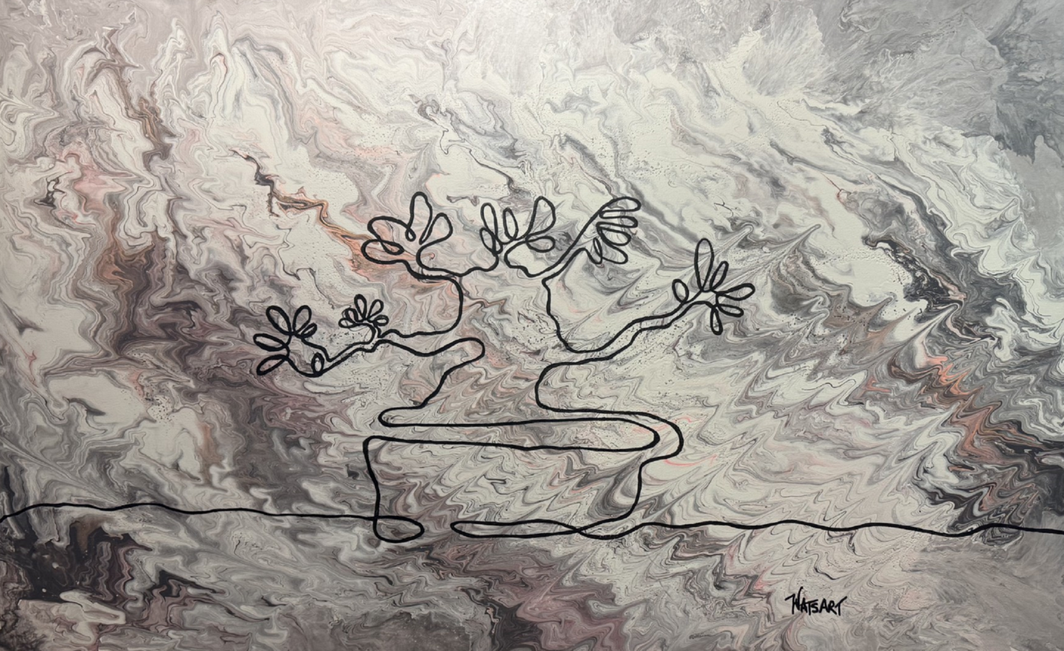 Equilibrium Lydia R. Watson (Watsart™) Original painting for sale
