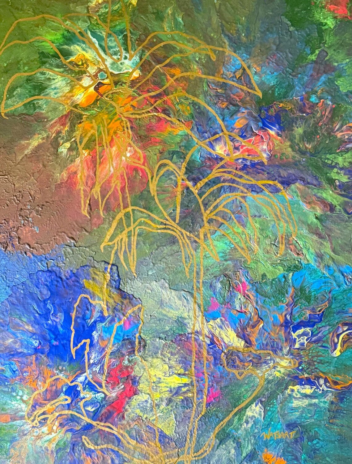 Mystic Garden Lydia R. Watson (Watsart™) Original painting for sale