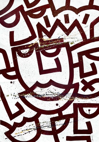 A Smile Amid the Noise by SALVATORE CATANIA Bamér, Painting for Sale on Select