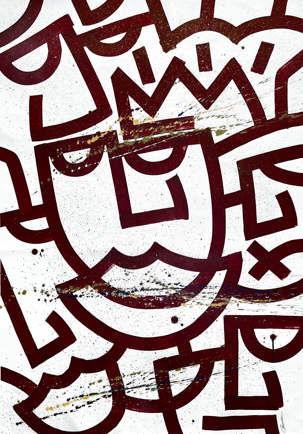 A Smile Amid the Noise SALVATORE CATANIA Bamér Original painting for sale