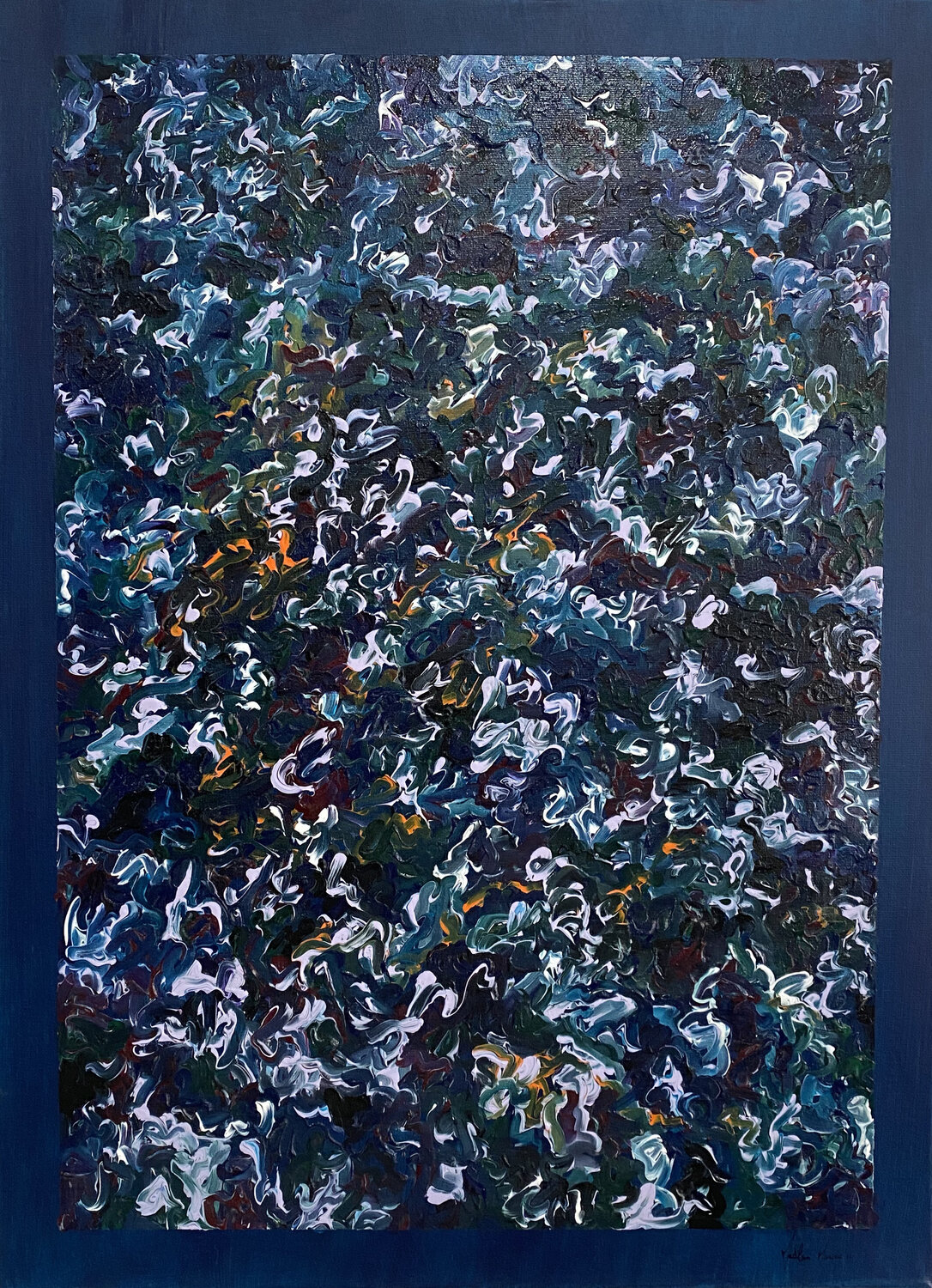 Where the Currents Meet Madalena Moncóvio Original painting for sale