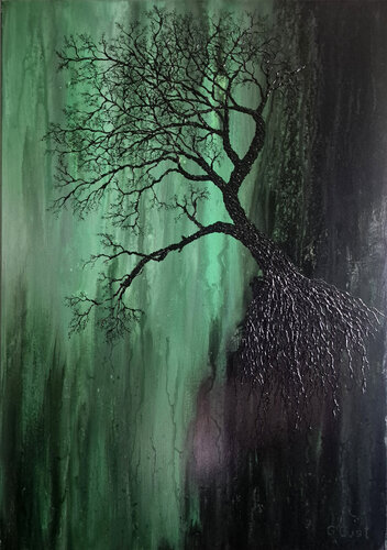 Spring - The painting was painted by Grzegorz Gust. by Julia Gust - Trybuś Grzegorz Gust, Painting for Sale on Select