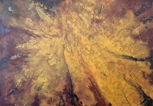 roots - The painting was painted by Grzegorz Gust. by Julia Gust - Trybuś Grzegorz Gust, Painting for Sale on Select