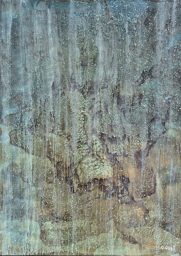 "When the sky weeps - Matrix" - The painting was painted by Grzegorz Gust. by Julia Gust - Trybuś Grzegorz Gust, Painting for Sale on Select