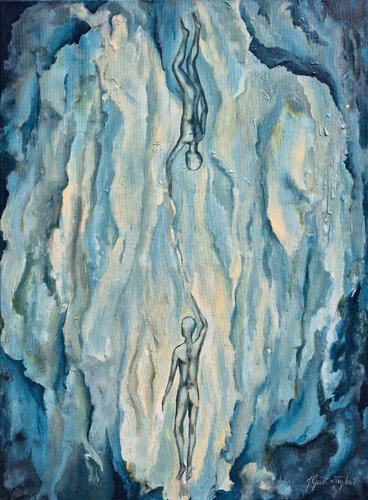 Depth of non-symmetry - The painting was painted by Julia Gust-Trybuś. by Julia Gust - Trybuś Grzegorz Gust, Painting for Sale on Select