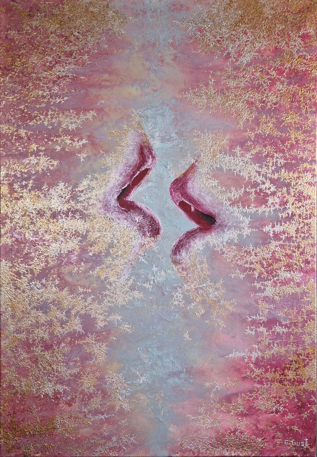 Love - The painting was painted by Grzegorz Gust. Julia Gust - Trybuś Grzegorz Gust Original painting for sale