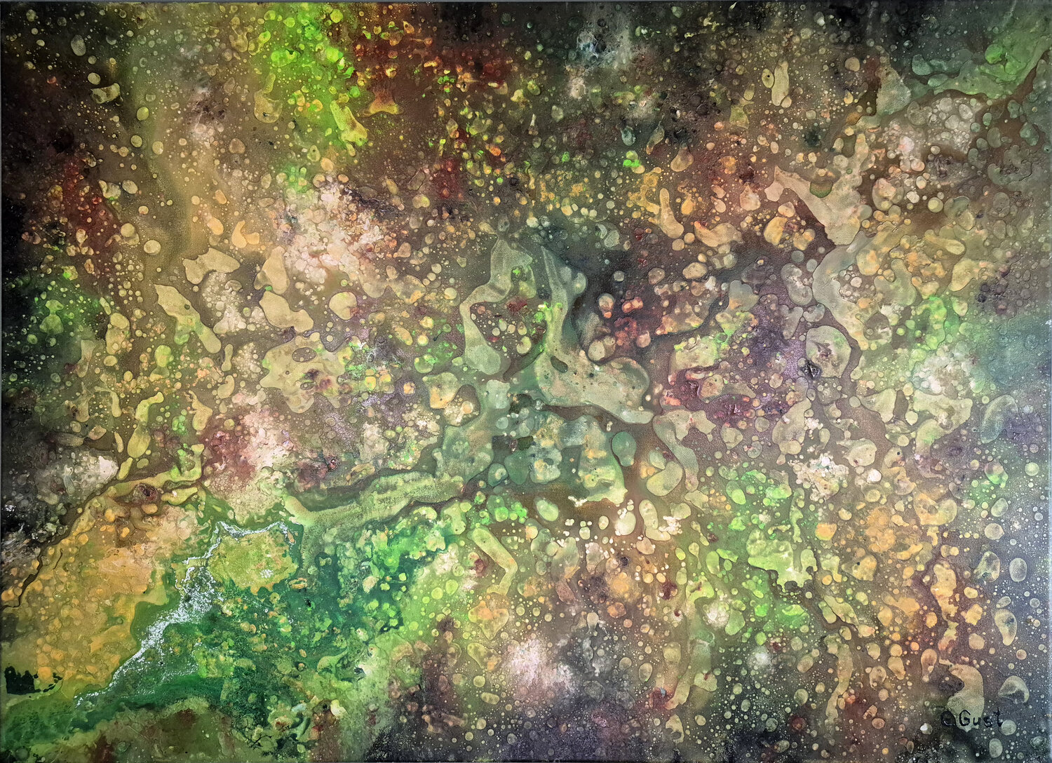 Petri culture - The painting was painted by Grzegorz Gust. Julia Gust - Trybuś Grzegorz Gust Original painting for sale