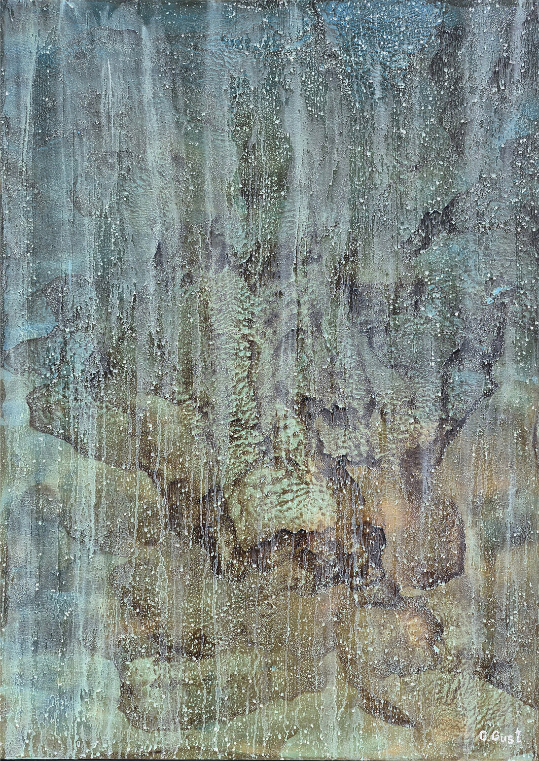 "When the sky weeps - Matrix" - The painting was painted by Grzegorz Gust. Julia Gust - Trybuś Grzegorz Gust Original painting for sale