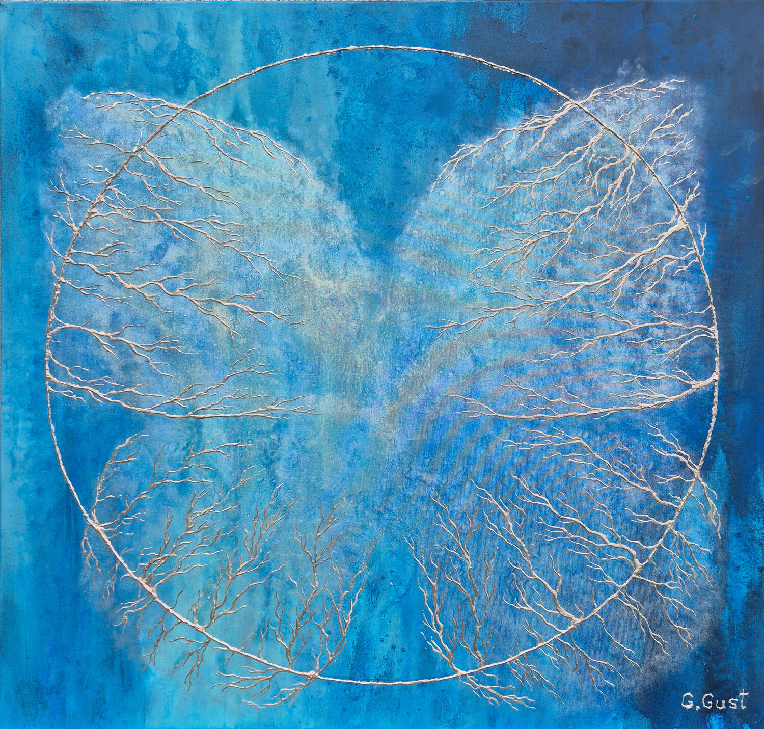 The Confined Chaos of Nature – a painting by Grzegorz Gust Julia Gust - Trybuś Grzegorz Gust Original painting for sale