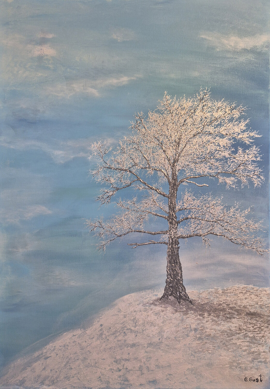 Frost by Grzegorz Gust Julia Gust - Trybuś Grzegorz Gust Original painting for sale