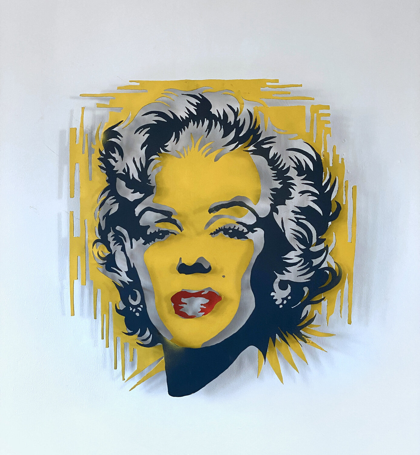 Marylin Monroe pop 3D ( Tribute to Andy Warhol ) Frédéric Daty Sculpture for sale