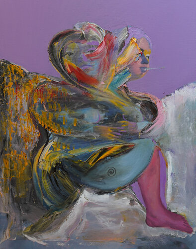 Abbraccio Bipolare by Emilio Ventura, Painting for Sale on Select