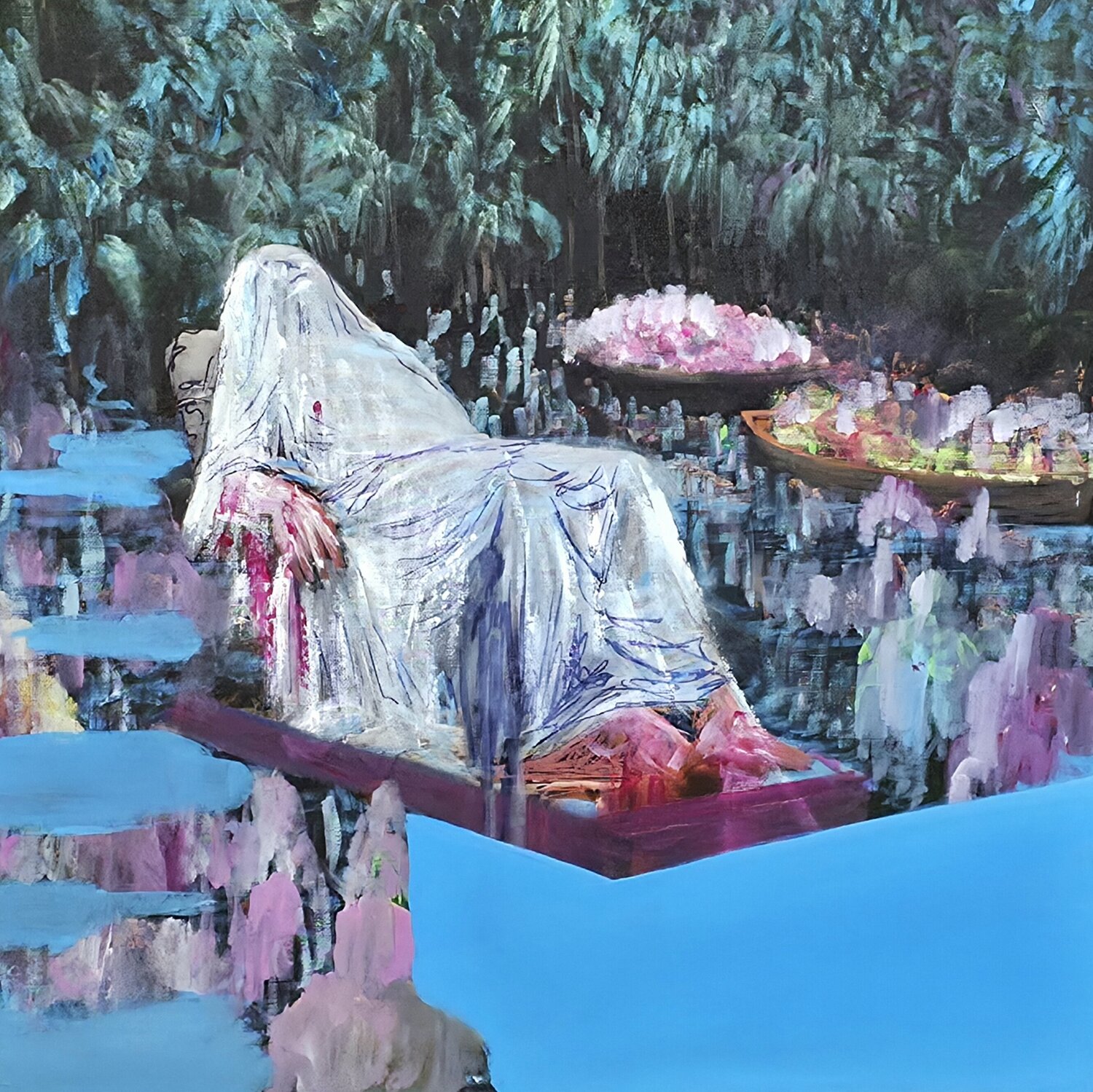 Studio per grande ESODO Emilio Ventura Original painting for sale