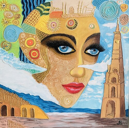 The Keeper of Towers by LIUDMILA ABRAMOVA, Painting for Sale on Select