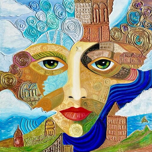 Gardens of Memory by LIUDMILA ABRAMOVA, Painting for Sale on Select