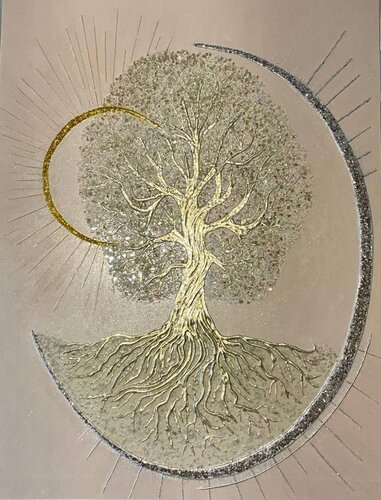Tree of Life by LIUDMILA ABRAMOVA, Painting for Sale on Select