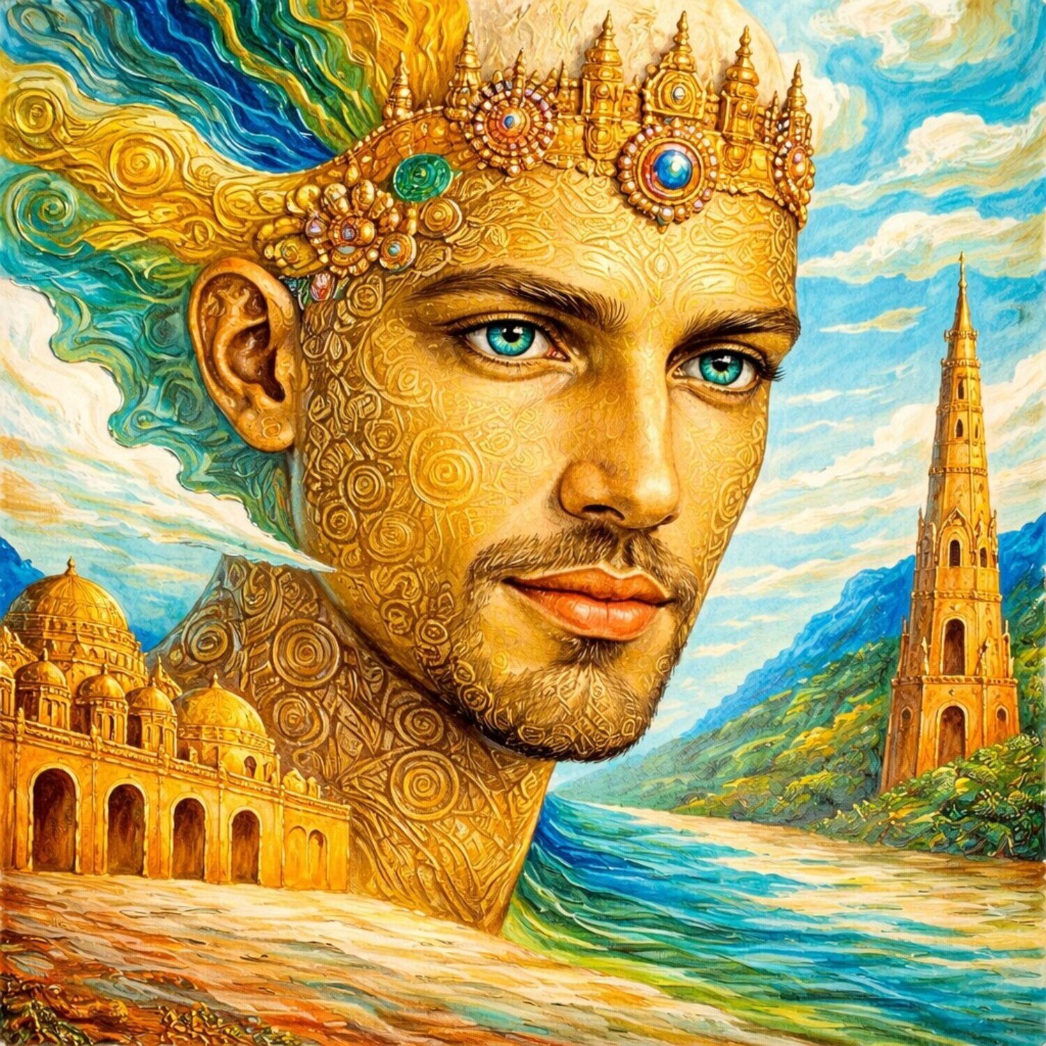 Crowned by Time LIUDMILA ABRAMOVA Original painting for sale