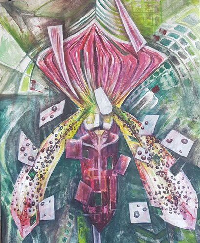 Orquídea No 5 by CATALINA CORTES, Painting for Sale on Select