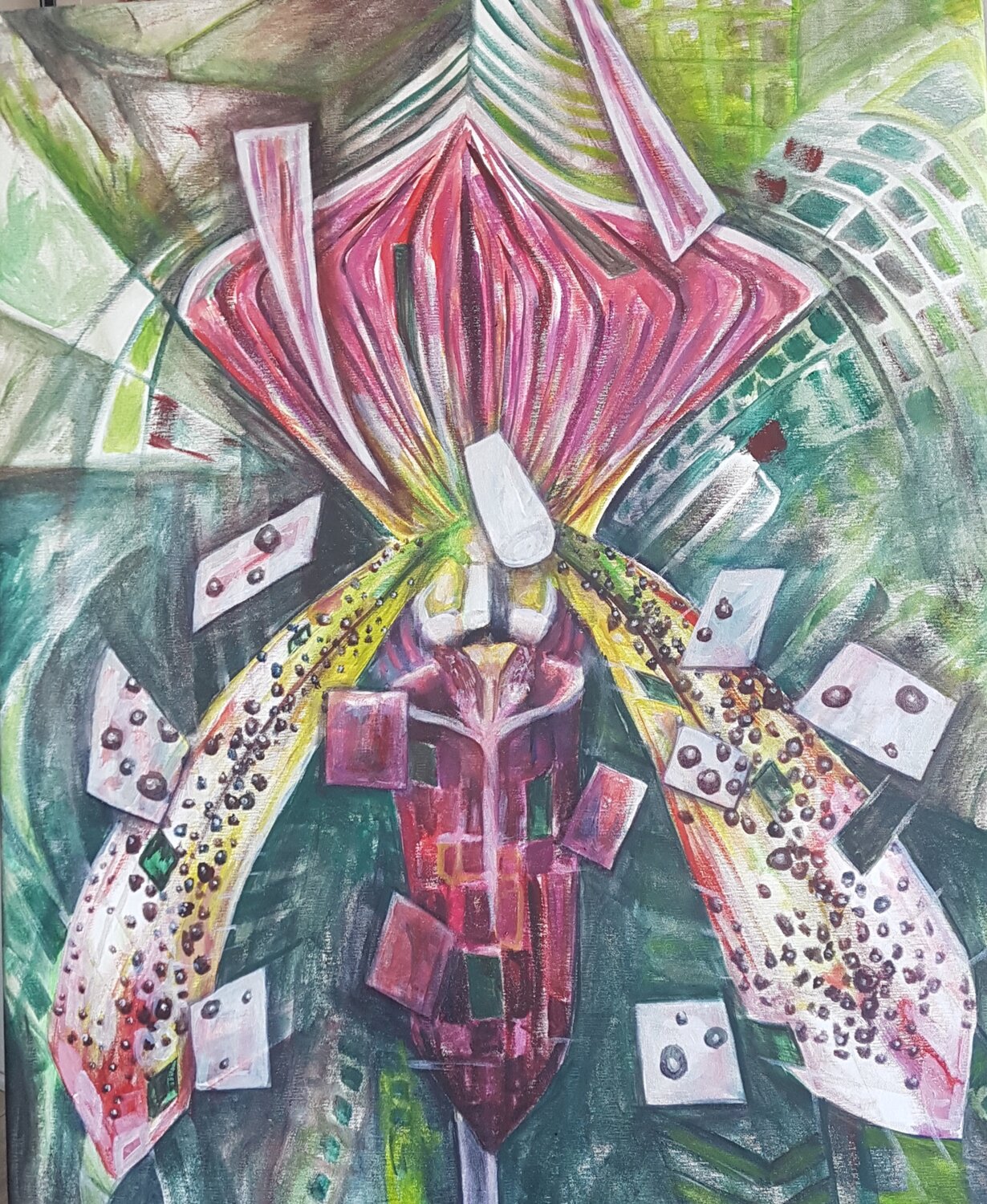 Orquídea No 5 CATALINA CORTES Original painting for sale