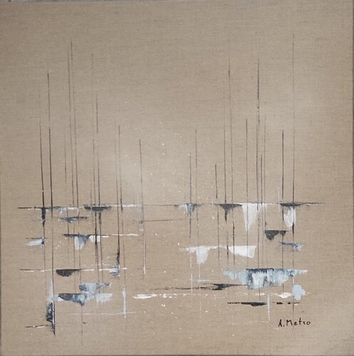 Marina sur lin by Adeline METRO, Painting for Sale on Select