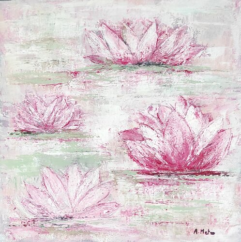 Nymphéas by Adeline METRO, Painting for Sale on Select