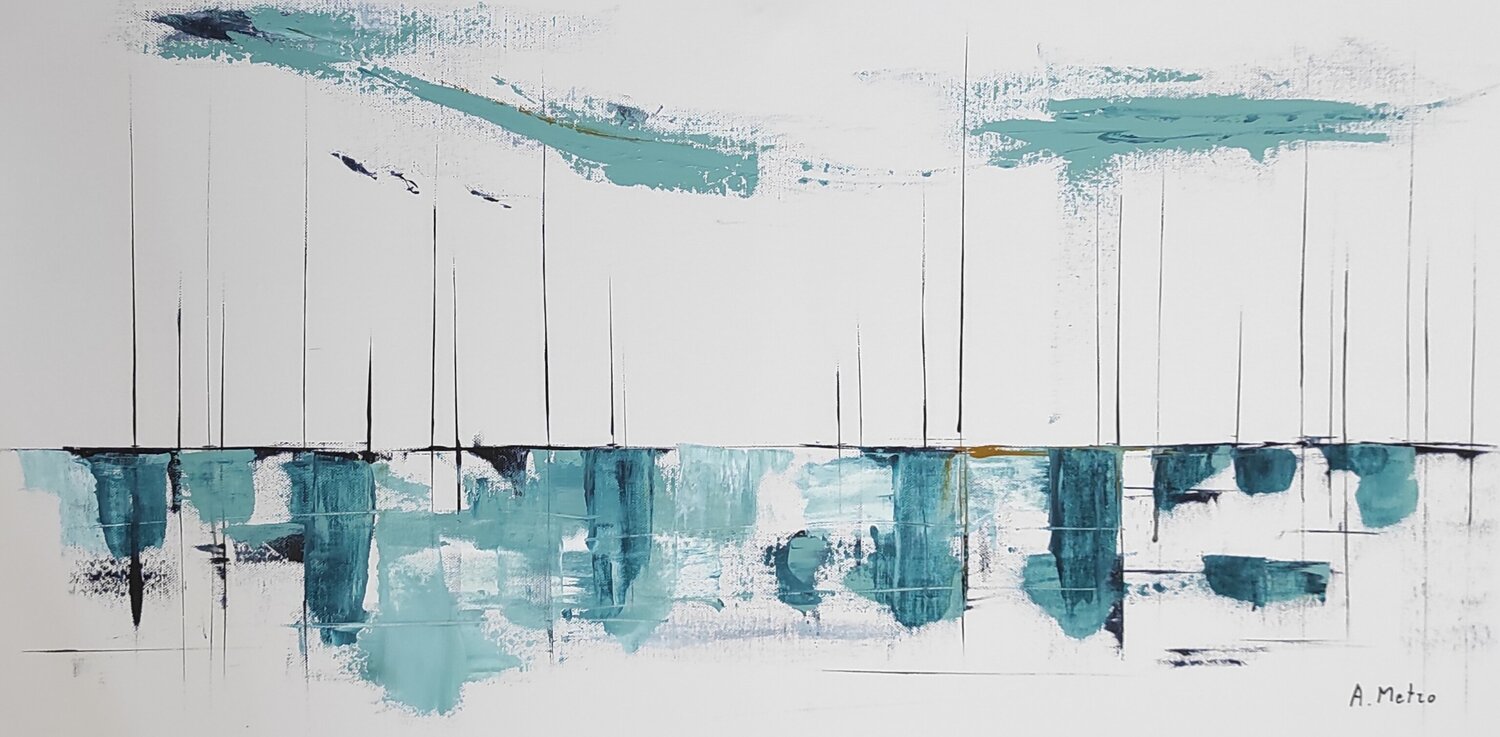La marina Adeline METRO Original painting for sale