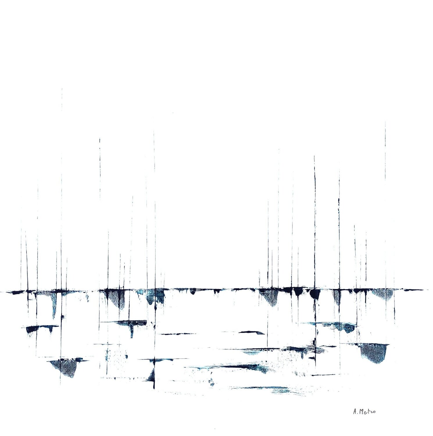 Marina blanche Adeline METRO Original painting for sale
