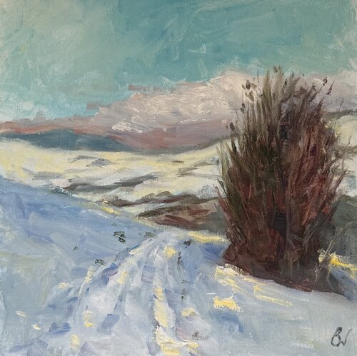 “When Winter Arrived” by Bernd Weber, Painting for Sale on Select