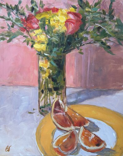 Between Bloom and Fruit by Bernd Weber, Painting for Sale on Select