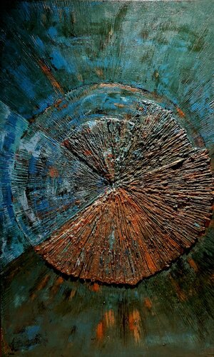 explosion of life by Elisabeth Verwaest, Painting for Sale on Select