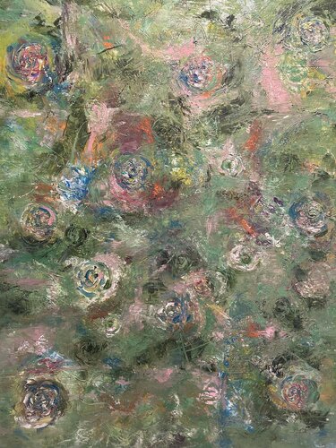 Suspended Between Holding & Release - Silence in Emergence by Celia Ko, Painting for Sale on Select