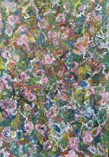 "A Field Where Compassion Blooms" from Love to Compassion Series  Work No. FLC-08 by Celia Ko, Painting for Sale on Select