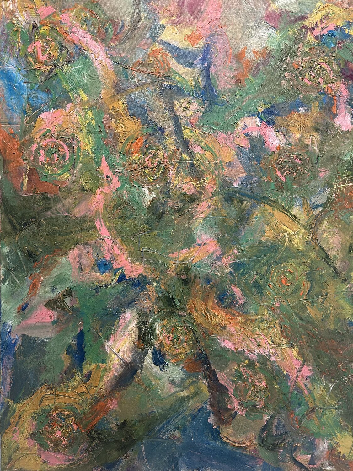 Suspended Between Holding & Release - On the Verge of Dissolving Celia Ko Original painting for sale