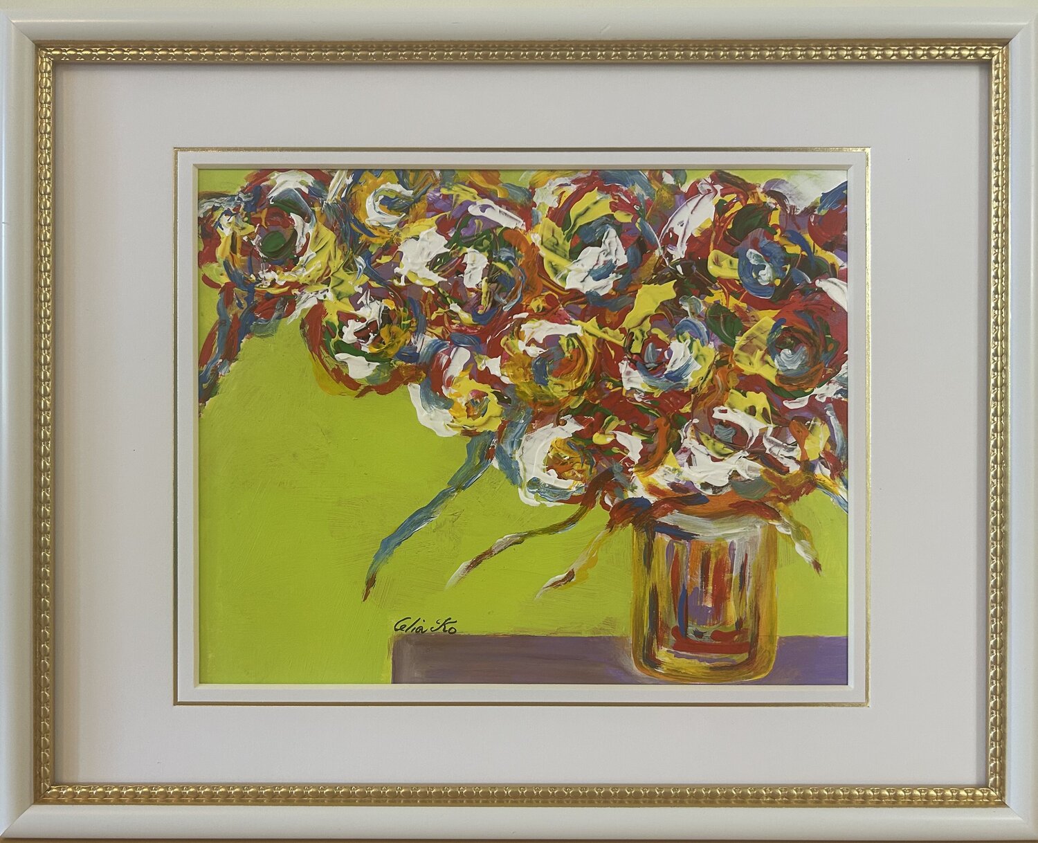 BB-1 - Awakening in Bloom from Blooming into Being Series Celia Ko Originalgemälde zu verkaufen