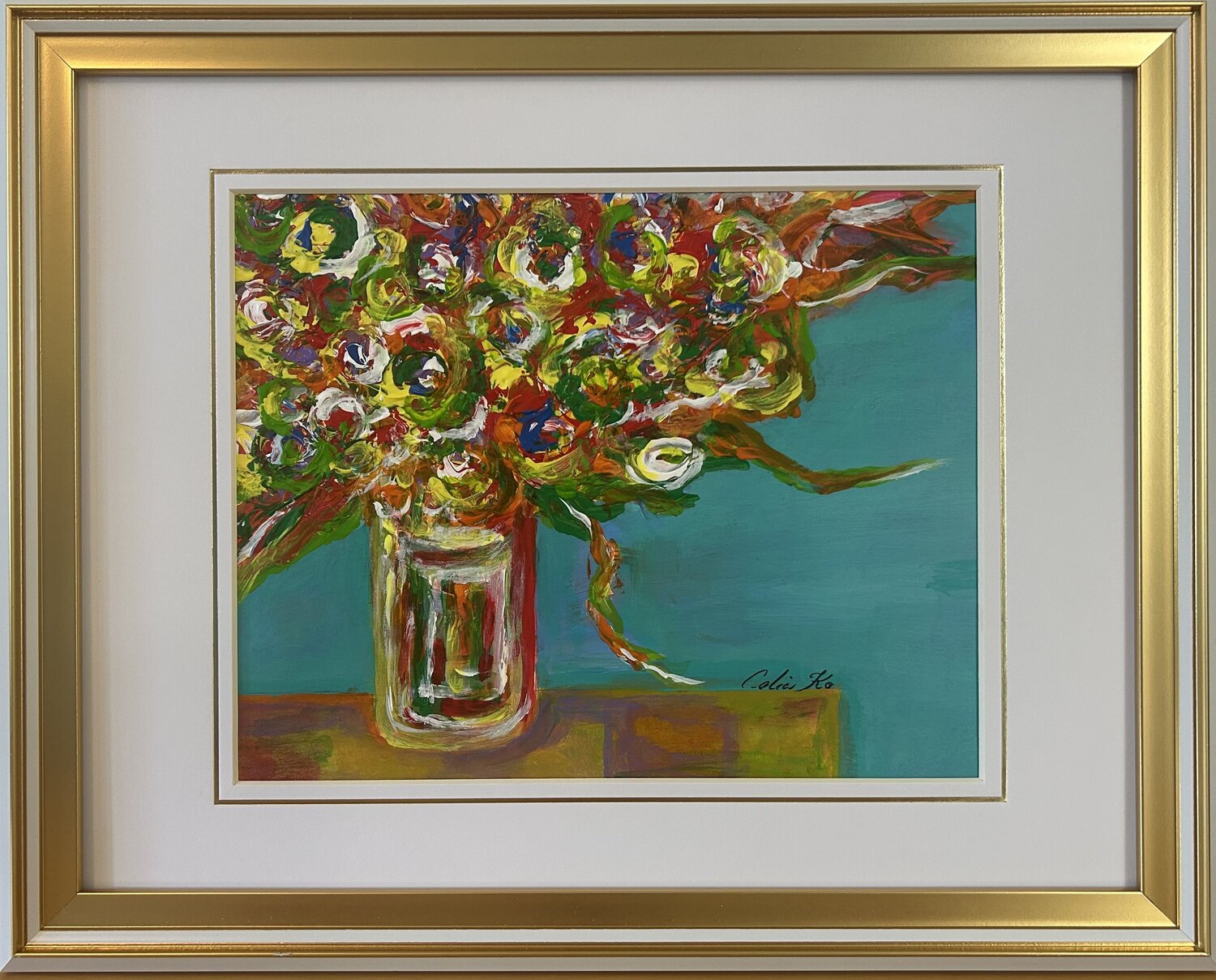 BB-4 - Dancing with Life from Blooming into Being series Celia Ko Originalgemälde zu verkaufen